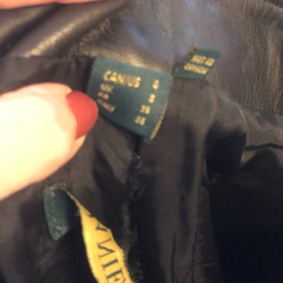 Vintage Danier Leather Pants Black - Picture 5 of 6